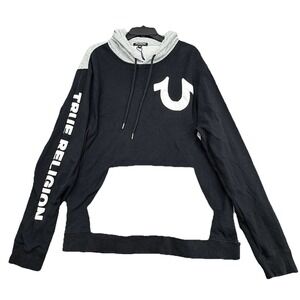 True Religion Mens  Hoodie Size‎ xl Black